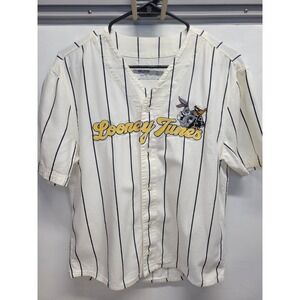 Vtg Hollister boxy fit Looney Tunes Bugs Bunny Baseball Jersey‎ Shirt XS